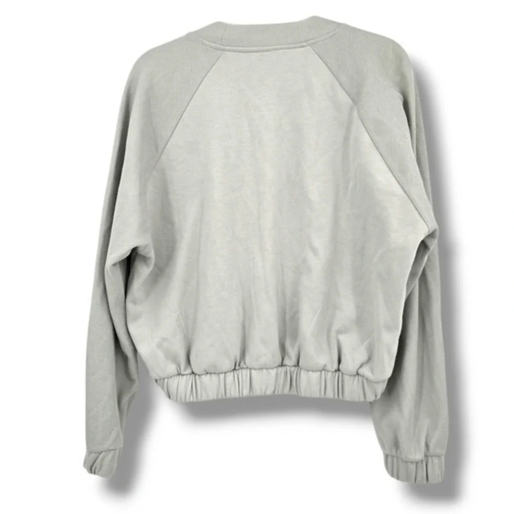 Adidas Pullover‎ Sweatshirt Cropped Athleisure Activewear Comfy Casual Size S - Picture 2 of 9